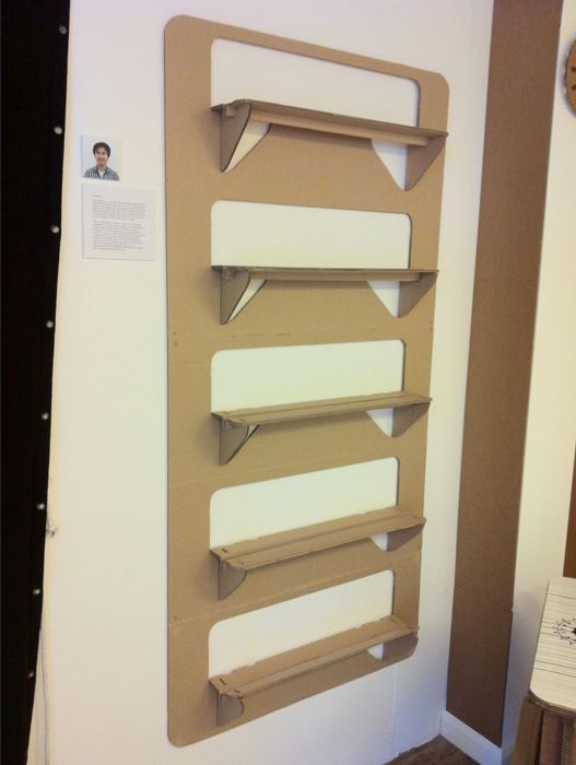 Cardboard shelves